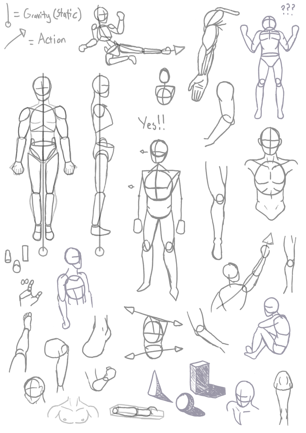 Various sketches by Ethan Edelen.