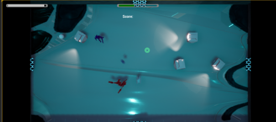 A screenshot of a video game project, co-developed by Ethan Edelen.
